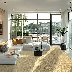 Tapis en jute - Amasia (naturel)