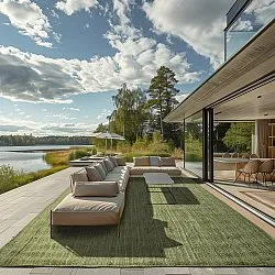 Juteteppich - Amasia (olive)