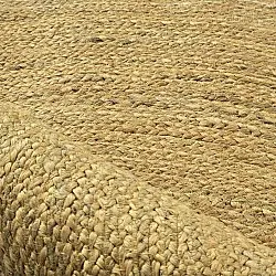 Runder Juteteppich - Amasia (orange)