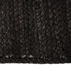 Juteteppich - Amasia (schwarz)