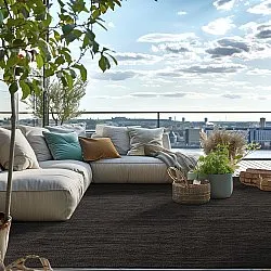 Juteteppich - Amasia (schwarz)