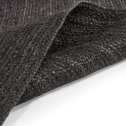 Juteteppich - Amasia (schwarz)