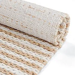Tapis chanvre - Howrah Braided Jute (nature/blanc)