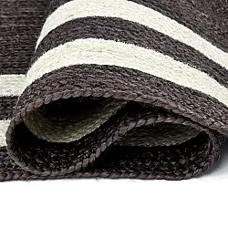 Juteteppich - Jessore (dunkles taupe/weiß)