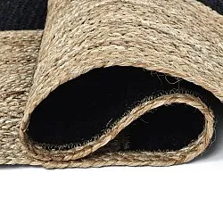 Tapis chanvre - Khulna (naturel/noir)