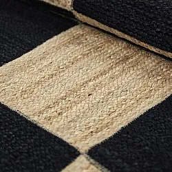 Tapis chanvre - Khulna (naturel/noir)