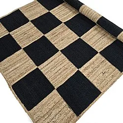 Tapis chanvre - Khulna (naturel/noir)