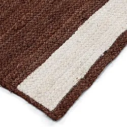 Juteteppich - Senaki (braun/weiß)