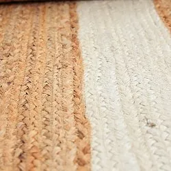 Juteteppich - Senaki (natur/weiß)