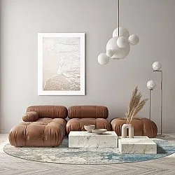 Rund Teppich - Kebira (blau)