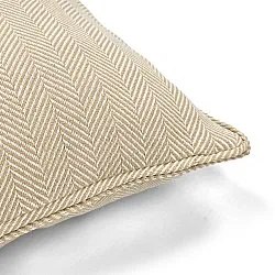 Kissenbezug - Denisa Fishbone (beige/weiß)