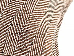 Kissenbezug - Denisa Fishbone (braun/weiß)