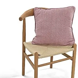 Kissenbezug - Denisa Fishbone (rot/weiß)