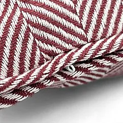 Kissenbezug - Denisa Fishbone (rot/weiß)