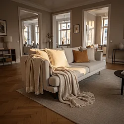 Housse de coussin - Dorena (crème)