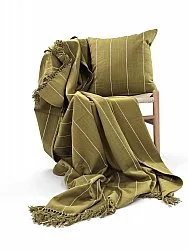 Housse de coussin - Martina Stripe (vert/blanc)