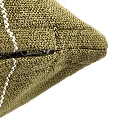 Housse de coussin - Martina Stripe (vert/blanc)