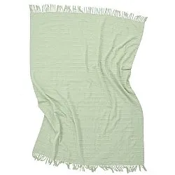 Couvertures - Nalani cotton throw (vert clair)