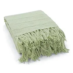 Decken - Nalani cotton throw (hellgrün)