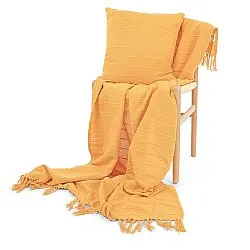 Decken - Nalani cotton throw (orange)