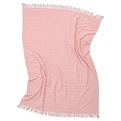 Couvertures - Nalani cotton throw (rose)