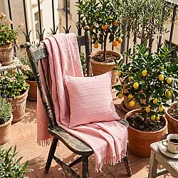 Couvertures - Nalani cotton throw (rose)