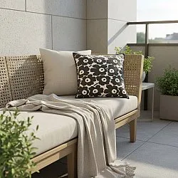 Kissenbezug - Onsala (schwarz/weiß)