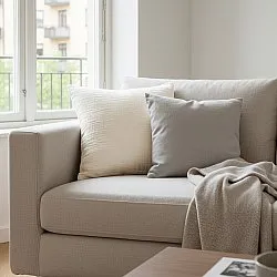 Housse de coussin - Vanja (crème)