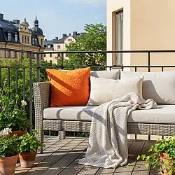 Housse de coussin - Vanja (rouille)