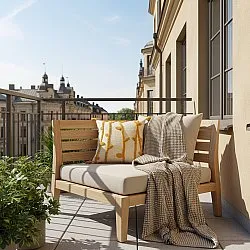 Kissenbezug - Vine (weiß/gelb)