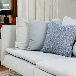 Housse de coussin lot de 2 - Merja (bleu)