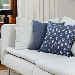 Housse de coussin lot de 2 - Sari (bleu)