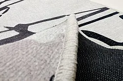 Rund Teppich - Lawrance (grau/weiß)