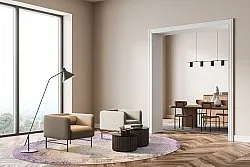 Rund Teppich - Loures (violett)