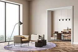 Rund Teppich - Tarnos (lila)