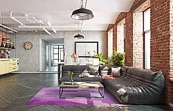 Wilton-Teppich - Guillos (violett)