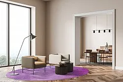 Rund Teppich - Guillos (violett)