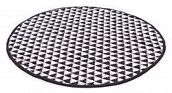 Runde Teppiche - Lindby (schwarz/weiß)
