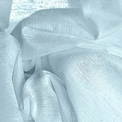 Rideaux Lot de 2 - Rideau mélange lin Lumira (bleu clair)