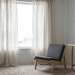 Vorhänge 2er-Pack - Leinenmischvorhang Lumira (weiß)