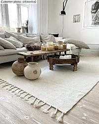 Wollteppich - Malana (weiß)