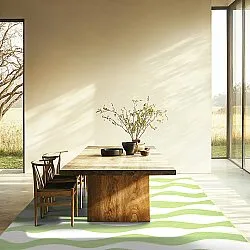 Wilton-Teppich - Marsala (grün/weiß)