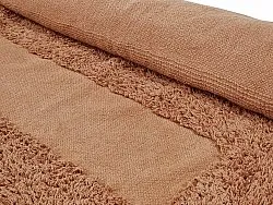 Runde Teppiche - Alexa Natural Cotton Shaggy (terrakotta)