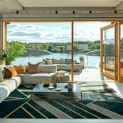 Tapis Wilton - Amasra (vert)