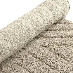 Runde Teppiche - Amberley Natural Cotton Shaggy (beige)