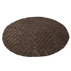 Runde Teppiche - Amberley Natural Cotton Shaggy (braun)