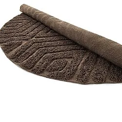 Runde Teppiche - Amberley Natural Cotton Shaggy (braun)