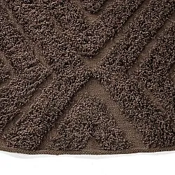 Runde Teppiche - Amberley Natural Cotton Shaggy (braun)