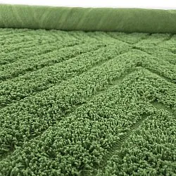 Hochflorteppiche - Amberley Natural Cotton Shaggy (grün)