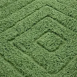 Runde Teppiche - Amberley Natural Cotton Shaggy (grün)